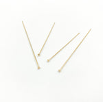 Load image into Gallery viewer, 14K Gold Filled Flat Headpin 22 Gauge 1.5 &amp; 2 inch. HPGF22
