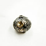 Load image into Gallery viewer, DC2001. Diamond & Sterling Silver Round Bead