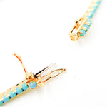 Load image into Gallery viewer, 14k Solid Gold Diamond and Turquoise Tennis Bracelets