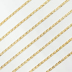 Load image into Gallery viewer, V314GF. 14K Gold Filled Diamond Cut Flat Marina Link Chain