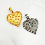 Load image into Gallery viewer, Sterling Silver Heart Pendant with Gemstone