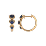 Load image into Gallery viewer, EHZ57588. 14K Solid Gold Fancy Gemstone Hoops