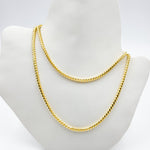 Load image into Gallery viewer,  14k Solid Yellow Gold Wheat Chain