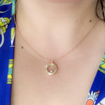 Load image into Gallery viewer, 14K Yellow Gold Chopard Happy Diamond Necklace