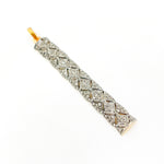 Load image into Gallery viewer, DP153. Diamond Sterling Silver Rectangle Pendant