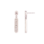 Load image into Gallery viewer, 14K Solid Gold & Diamonds Dangle Earrings