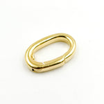 Load image into Gallery viewer, Gold-plated Sterling Silver Oval Clasp