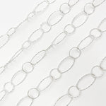 Load image into Gallery viewer, Silver Diamond Cut Cable Chains