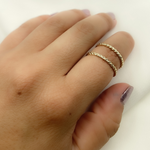 Load image into Gallery viewer, 14K Solid Gold Braid Ring. ZGG676