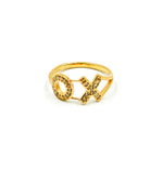 Load image into Gallery viewer, DR026. Diamond Sterling Silver XO Ring