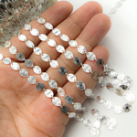 Load image into Gallery viewer, V164SS. Sterling Silver Textured Oval Link Chain