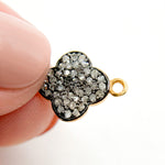 Load image into Gallery viewer, Diamond Sterling Silver Flower Connector