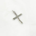 Load image into Gallery viewer, DC325. Diamond Sterling Silver Cross Pendant