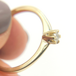Load image into Gallery viewer, 14K Solid Gold Diamond Ring.