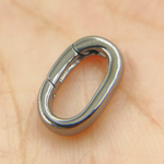 Load image into Gallery viewer, 694BR. 14MM Black Rhodium Sterling Silver Oval Clasp