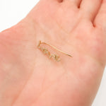 Load image into Gallery viewer, Buy Yellow Gold and Diamonds LOVE Dangle Earrings