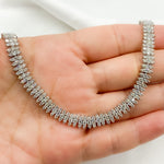 Load image into Gallery viewer, NFT70751. 14K Solid White Gold Diamond Necklace