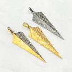 Load image into Gallery viewer, Diamond Sterling Silver Arrow Pendant