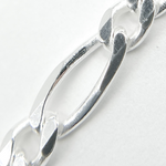 Load image into Gallery viewer, Z74SS. Sterling Silver Figaro Chain