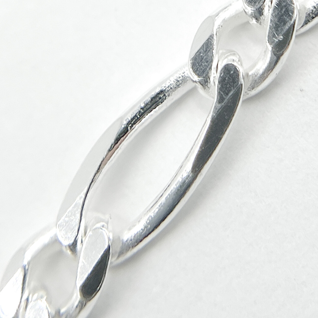 Z74SS. Sterling Silver Figaro Chain