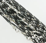 Load image into Gallery viewer, Cable Oxidized Black and Silver Chain with tubes. Z9SBFNecklace
