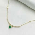 Load image into Gallery viewer, NT404446. 14K Solid Gold Diamond and Gemstone Necklace