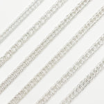 Load image into Gallery viewer, Sterling Silver Double Curb Chain