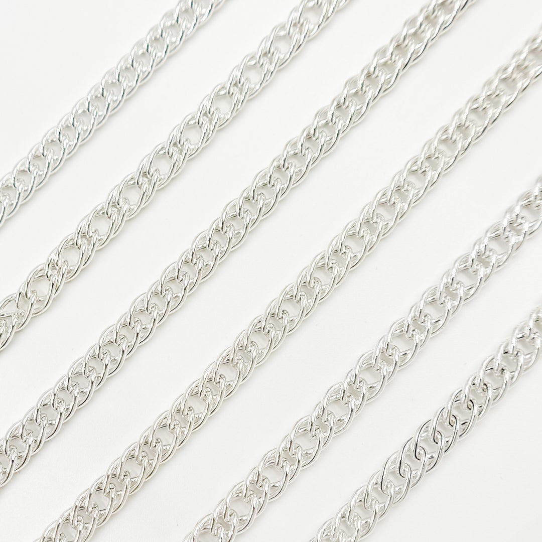 Sterling Silver Double Curb Chain