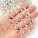 Load image into Gallery viewer, Sterling Silver Rectangular Link Chain