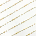 Load image into Gallery viewer, 1653CTT.  Gold Filled and Sterling Silver Long and Short Link Chain
