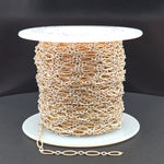 Load image into Gallery viewer, XM2131KTT. Two Tone Oval and Round Textured Links Chain