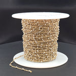 Load image into Gallery viewer, XM/S1322E/11S. 14k Gold Filled Cable with Sterling Silver Beads Satellite Chain