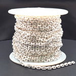Load image into Gallery viewer, Z91SS. Sterling Silver Diamond Cut Oval Link Chain