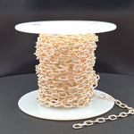 Load image into Gallery viewer, 40061P1TTT. 14k Gold Filled and 925 Sterling Silver Elongated Cable Twisted and Plain Link Chain