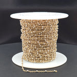 Load image into Gallery viewer, XM/S1322E/11S. 14k Gold Filled Cable with Sterling Silver Beads Satellite Chain