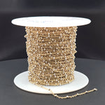 Load image into Gallery viewer, XM/S1322E/11S. 14k Gold Filled Cable with Sterling Silver Beads Satellite Chain
