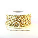 Load image into Gallery viewer, V250-WTGF. 14k Gold Filled White Color Enamel Satellite Cable Chain