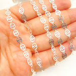 Load image into Gallery viewer, 925 Sterling Silver Oval Pattern Chain. V16SS
