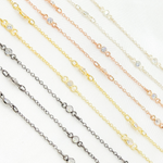 Load image into Gallery viewer, Cubic Zirconia Round 3mm Shape Connector With Chain Between.