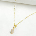 Load image into Gallery viewer, GDP400. 14k Solid Gold Diamond Drop Charm