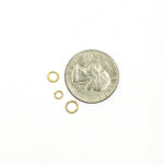 Load image into Gallery viewer, Gold Plated 925 Sterling Silver Open Jump Rings 20 Gauge 4,5 & 6mm. GPJRO