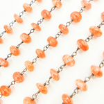 Load image into Gallery viewer, Sunstone Smooth Oxidized Wire Chain