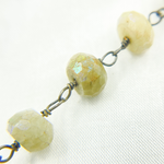 Load image into Gallery viewer, Coated Cats Eye Oxidized Wire Chain. CAT10