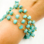 Load image into Gallery viewer, Amazonite Stone wire chains