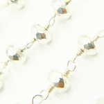 Load image into Gallery viewer, Silver Pyrite 925 Sterling Silver Wire Chain. SPY6