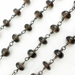 Load image into Gallery viewer, Smoky Quartz Oxidized Wire Chain