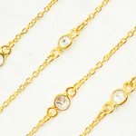 Load image into Gallery viewer, Cubic Zirconia Round Shape Connected Chain. CZ62