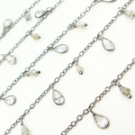 Load image into Gallery viewer, Coated Labradorite & CZ Dangle Chain. CLB59