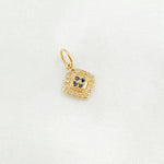 Load image into Gallery viewer, GDP387. 14K Solid Gold Diamond Charm with Gemstones