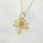 Load image into Gallery viewer, 14k Solid Gold Diamond Mushroom Charms